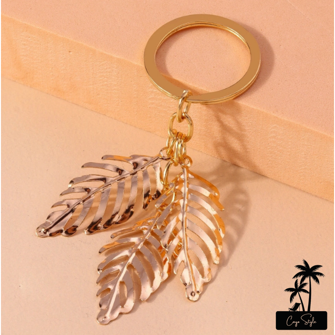 Cayo Leaves Keychain