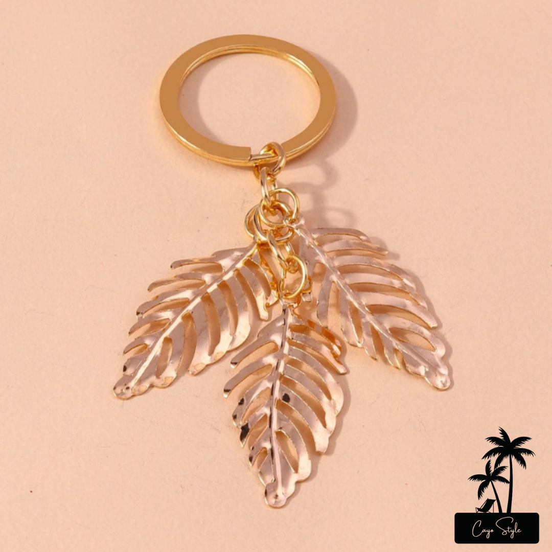 Cayo Leaves Keychain